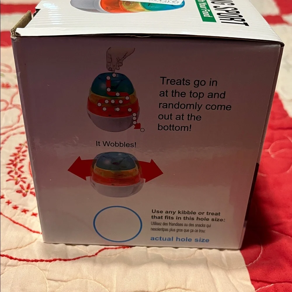 Multi-Color Dog or Cat Food Puzzle Bowl